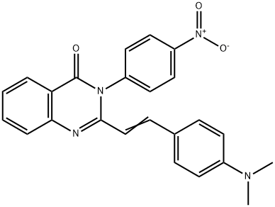2-{2-[4-(dimethylamino)phenyl]vinyl}-3-{4-nitrophenyl}-4(3H)-quinazolinone Structure