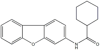 N-dibenzo[b,d]furan-3-ylcyclohexanecarboxamide 구조식 이미지