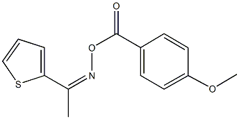 1-(2-thienyl)ethanone O-(4-methoxybenzoyl)oxime 구조식 이미지
