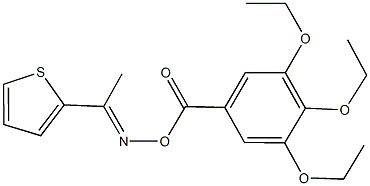 1-(2-thienyl)ethanone O-(3,4,5-triethoxybenzoyl)oxime Structure