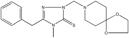 5-benzyl-2-(1,4-dioxa-8-azaspiro[4.5]dec-8-ylmethyl)-4-methyl-2,4-dihydro-3H-1,2,4-triazole-3-thione Structure