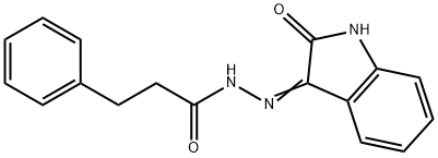 N'-(2-oxo-1,2-dihydro-3H-indol-3-ylidene)-3-phenylpropanohydrazide Structure