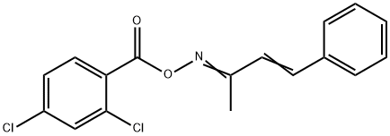 4-phenyl-3-buten-2-one O-(2,4-dichlorobenzoyl)oxime Structure