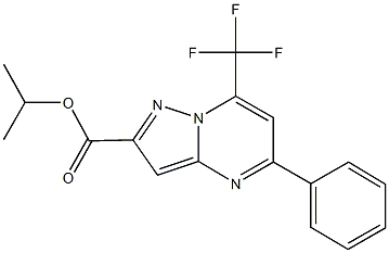 isopropyl 5-phenyl-7-(trifluoromethyl)pyrazolo[1,5-a]pyrimidine-2-carboxylate Structure