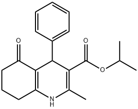 isopropyl 2-methyl-5-oxo-4-phenyl-1,4,5,6,7,8-hexahydro-3-quinolinecarboxylate 구조식 이미지