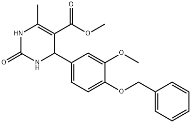 methyl 4-[4-(benzyloxy)-3-methoxyphenyl]-6-methyl-2-oxo-1,2,3,4-tetrahydro-5-pyrimidinecarboxylate Structure