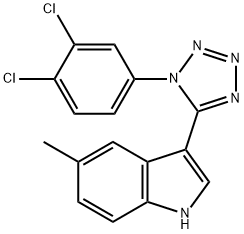 3-[1-(3,4-dichlorophenyl)-1H-tetraazol-5-yl]-5-methyl-1H-indole Structure