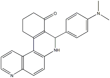8-[4-(dimethylamino)phenyl]-8,10,11,12-tetrahydrobenzo[a][4,7]phenanthrolin-9(7H)-one 구조식 이미지