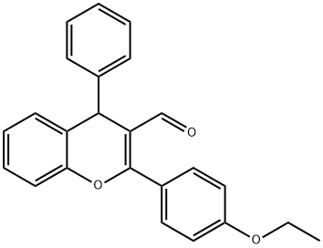 2-(4-ethoxyphenyl)-4-phenyl-4H-chromene-3-carbaldehyde Structure
