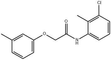 N-(3-chloro-2-methylphenyl)-2-(3-methylphenoxy)acetamide 구조식 이미지