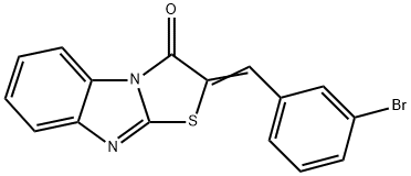 2-(3-bromobenzylidene)[1,3]thiazolo[3,2-a]benzimidazol-3(2H)-one 구조식 이미지