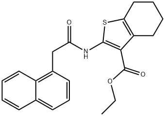 ethyl 2-[(1-naphthylacetyl)amino]-4,5,6,7-tetrahydro-1-benzothiophene-3-carboxylate Structure