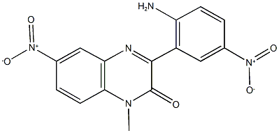 3-{2-amino-5-nitrophenyl}-6-nitro-1-methyl-2(1H)-quinoxalinone 구조식 이미지