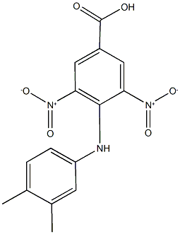 4-(3,4-dimethylanilino)-3,5-bisnitrobenzoic acid Structure