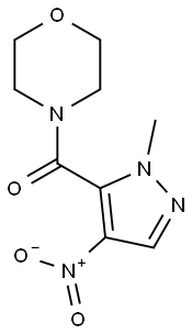4-({4-nitro-1-methyl-1H-pyrazol-5-yl}carbonyl)morpholine Structure