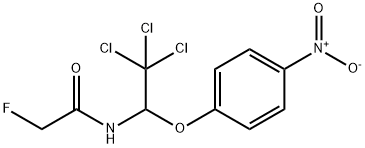 2-fluoro-N-(2,2,2-trichloro-1-{4-nitrophenoxy}ethyl)acetamide Structure