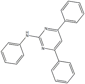 N-(4,6-diphenyl-2-pyrimidinyl)-N-phenylamine 구조식 이미지