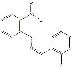 2-fluorobenzaldehyde {3-nitro-2-pyridinyl}hydrazone Structure