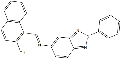 1-{[(2-phenyl-2H-1,2,3-benzotriazol-5-yl)imino]methyl}-2-naphthol Structure