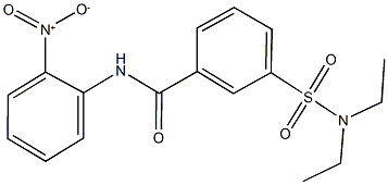 3-[(diethylamino)sulfonyl]-N-{2-nitrophenyl}benzamide Structure