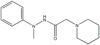 N'-methyl-N'-phenyl-2-(1-piperidinyl)acetohydrazide 구조식 이미지