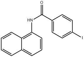 4-iodo-N-(1-naphthyl)benzamide 구조식 이미지