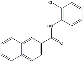 N-(2-chlorophenyl)-2-naphthamide 구조식 이미지