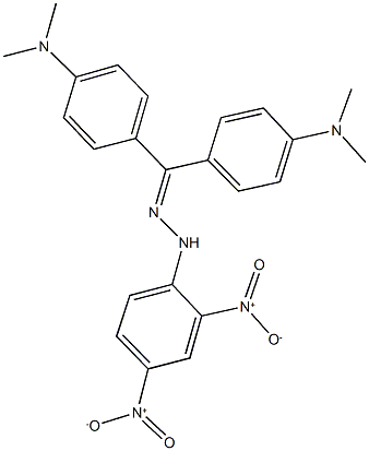 bis[4-(dimethylamino)phenyl]methanone {2,4-bisnitrophenyl}hydrazone 구조식 이미지