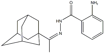 N'-[1-(1-adamantyl)ethylidene]-2-aminobenzohydrazide 구조식 이미지