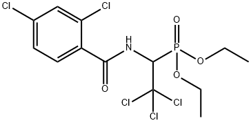 diethyl 2,2,2-trichloro-1-[(2,4-dichlorobenzoyl)amino]ethylphosphonate Structure