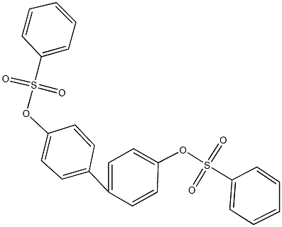 4'-[(phenylsulfonyl)oxy][1,1'-biphenyl]-4-yl benzenesulfonate 구조식 이미지