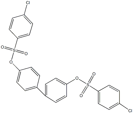 4'-{[(4-chlorophenyl)sulfonyl]oxy}[1,1'-biphenyl]-4-yl 4-chlorobenzenesulfonate Structure