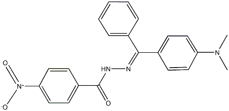 N'-[[4-(dimethylamino)phenyl](phenyl)methylene]-4-nitrobenzohydrazide 구조식 이미지