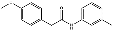 2-(4-methoxyphenyl)-N-(3-methylphenyl)acetamide 구조식 이미지