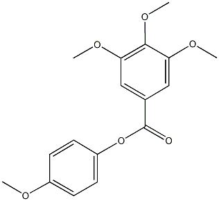 4-methoxyphenyl 3,4,5-trimethoxybenzoate 구조식 이미지