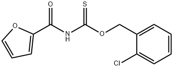 O-(2-chlorobenzyl) 2-furoylthiocarbamate 구조식 이미지