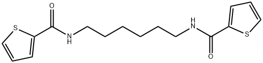 N-{6-[(thien-2-ylcarbonyl)amino]hexyl}thiophene-2-carboxamide Structure