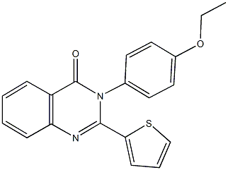 3-(4-ethoxyphenyl)-2-(2-thienyl)-4(3H)-quinazolinone 구조식 이미지