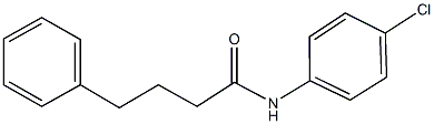 N-(4-chlorophenyl)-4-phenylbutanamide 구조식 이미지