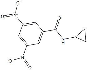 N-cyclopropyl-3,5-dinitrobenzamide 구조식 이미지