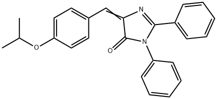 5-(4-isopropoxybenzylidene)-2,3-diphenyl-3,5-dihydro-4H-imidazol-4-one 구조식 이미지