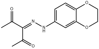 2,3,4-pentanetrione 3-(2,3-dihydro-1,4-benzodioxin-6-ylhydrazone) Structure