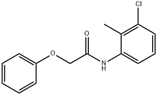 N-(3-chloro-2-methylphenyl)-2-phenoxyacetamide 구조식 이미지