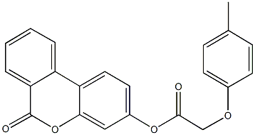 6-oxo-6H-benzo[c]chromen-3-yl (4-methylphenoxy)acetate 구조식 이미지