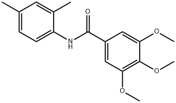 N-(2,4-dimethylphenyl)-3,4,5-trimethoxybenzamide 구조식 이미지