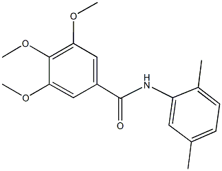 N-(2,5-dimethylphenyl)-3,4,5-trimethoxybenzamide Structure