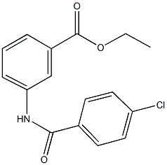 ethyl 3-[(4-chlorobenzoyl)amino]benzoate Structure