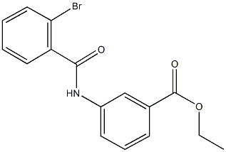 ethyl 3-[(2-bromobenzoyl)amino]benzoate Structure