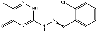2-chlorobenzaldehyde (6-methyl-5-oxo-4,5-dihydro-1,2,4-triazin-3-yl)hydrazone 구조식 이미지