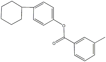 4-cyclohexylphenyl 3-methylbenzoate Structure